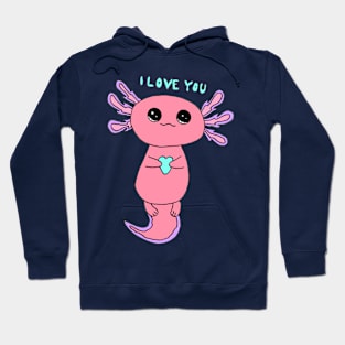 Pink Axolotl Hoodie